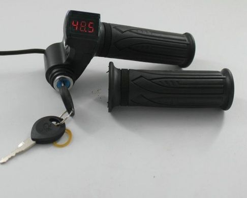 Ручки "газа" з ключем і вольтметром 12V-99V