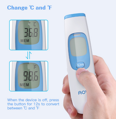 Термометр інфрачервоний AOV вимірювання температури тіла немецький датчик Heimann