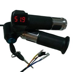 Ручки газа для электроскутера 12-99в, акселератор с ключом и вольтметром