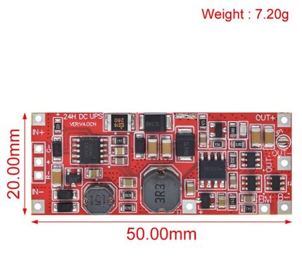 Плата управления бесперебойным питанием 2S 8,4V Повышающий модуль DC 12V/15V 24Вт 1А