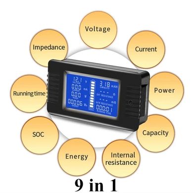 Ваттметр PZEM-015 DC 0V-200V 10A-300A