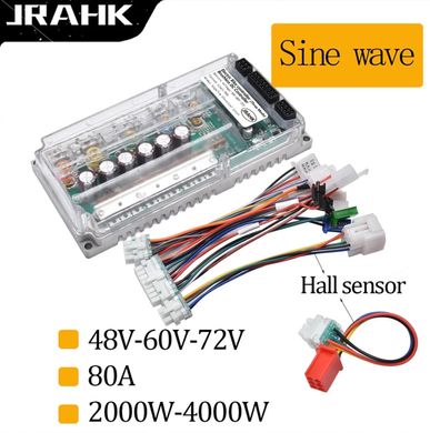 Контроллер синусный 48V-72V 80A 2000W-4000W BLDC JRAHK