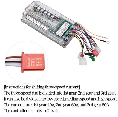 Контроллер синусный 48V-72V 80A 2000W-4000W BLDC JRAHK