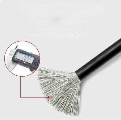 Провід силіконовий 10 AWG (чорний) еластичний віскотемпературний