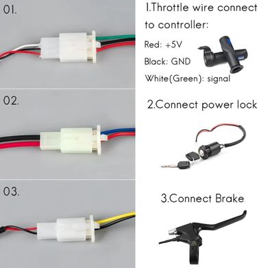 Контролер для щіткового двигуна електроскутера DC 48 V 1000 W