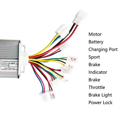 Контроллер для щёточного двигателя электроскутера DC 48V 1000W