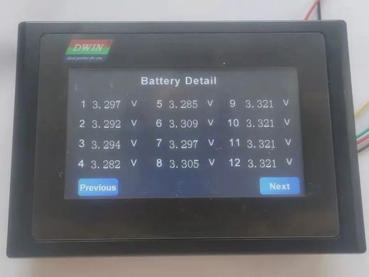 Дисплей сенсорный ЖК для ANT BMS 7S-22S цветной сенсорный экран