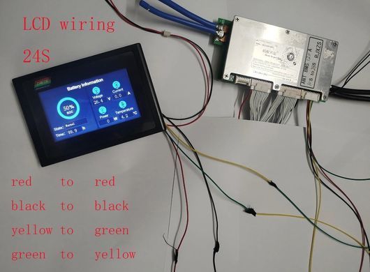 Дисплей сенсорный ЖК для ANT BMS 7S-22S цветной сенсорный экран