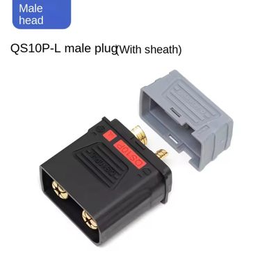 Сверхмощные разъемы QS10P-L (папа) 10mm 210А- 270А 500V DC