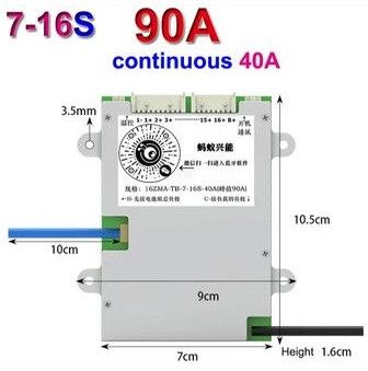 ANT BMS 7S-16S 40А (Peak 90А) Розумна BMS з блютуз-керуванням