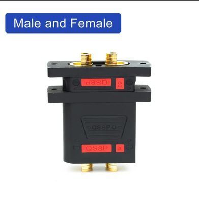 Сверхмощный разъем QS8P-U штекер монтажный (мама) 8mm 180А max