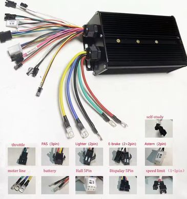 Контроллер электроскутера для SW900/V889/S866(протокол 2) ЖК дисплея 36V-64V 45А-60A 2000W-3000W