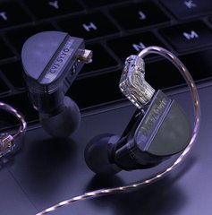 Навушники гібридні CVJ Konoka 1DD+1BA+1 драйвер вібрації з мікрофоном