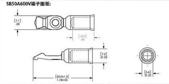 Силовой разъем питания "Anderson" SB3-50A 600V DC